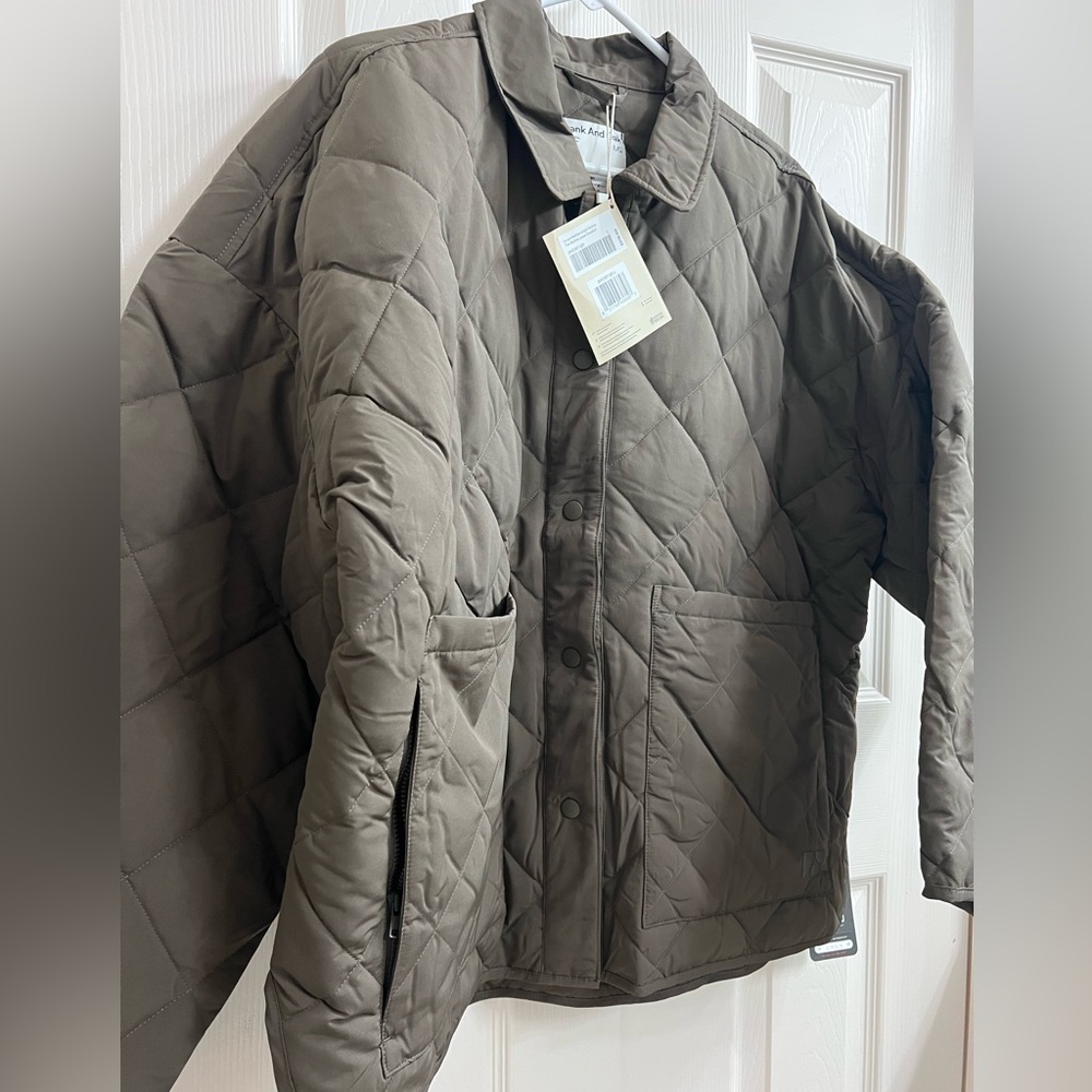 Frank & Oak Thermore Quilted Button Up Insulated Jacket - Picture 3 of 6